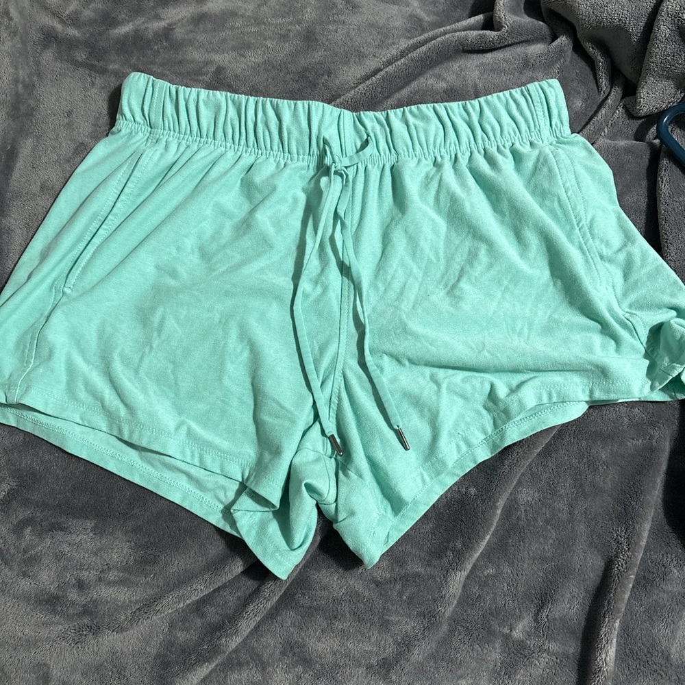 Women's Athletic Shorts in Mint Green
